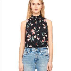 Rebecca taylor Ikat tulip smocked top